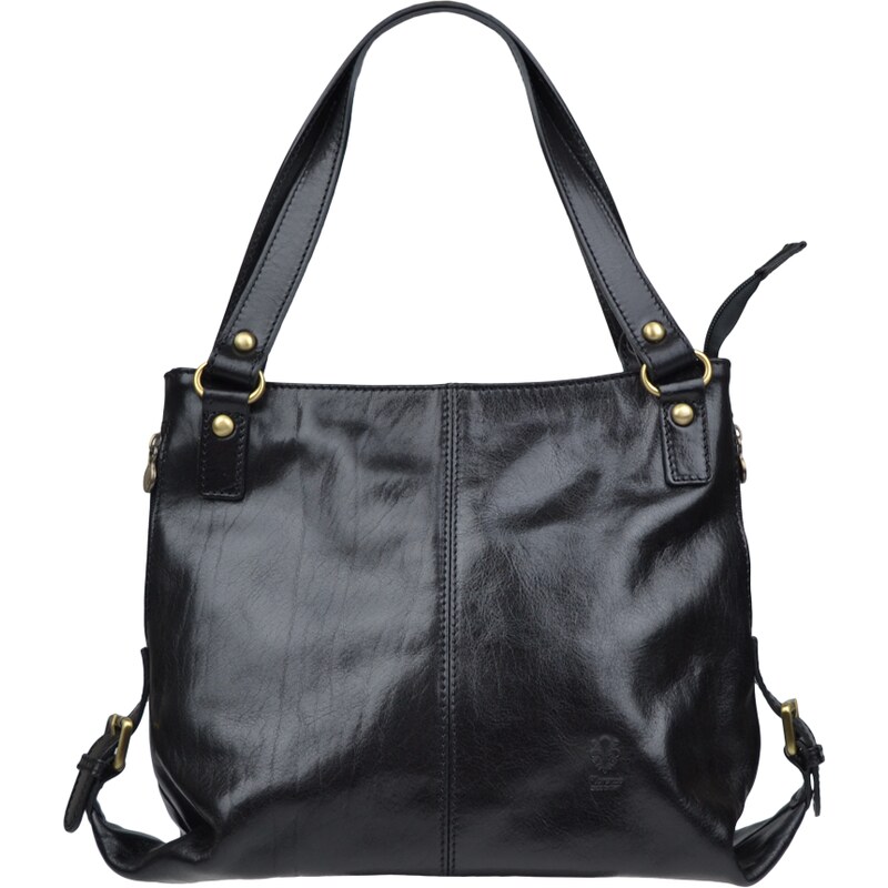 Čierna kožená talianska kabelka Nela Nera NovaKabelka.sk 13795262