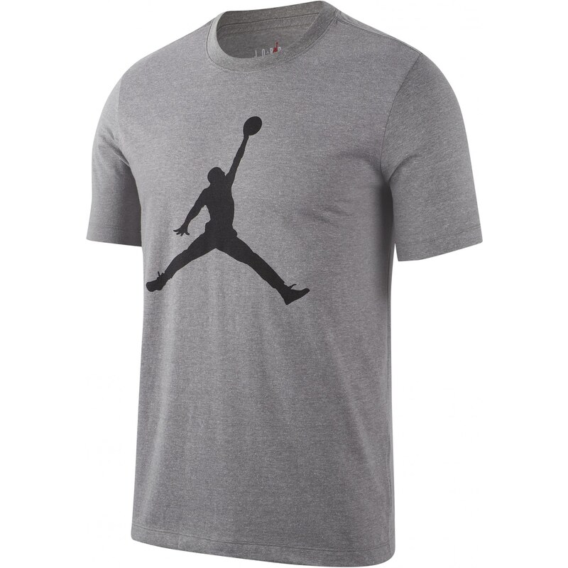 Jordan M J JUMPMAN SS CREW CARBON HEATHER/BLACK 62516810