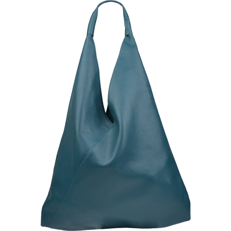 Tyrkysová kožená talianska kabelka Alma Petroleo NovaKabelka.sk 13914975