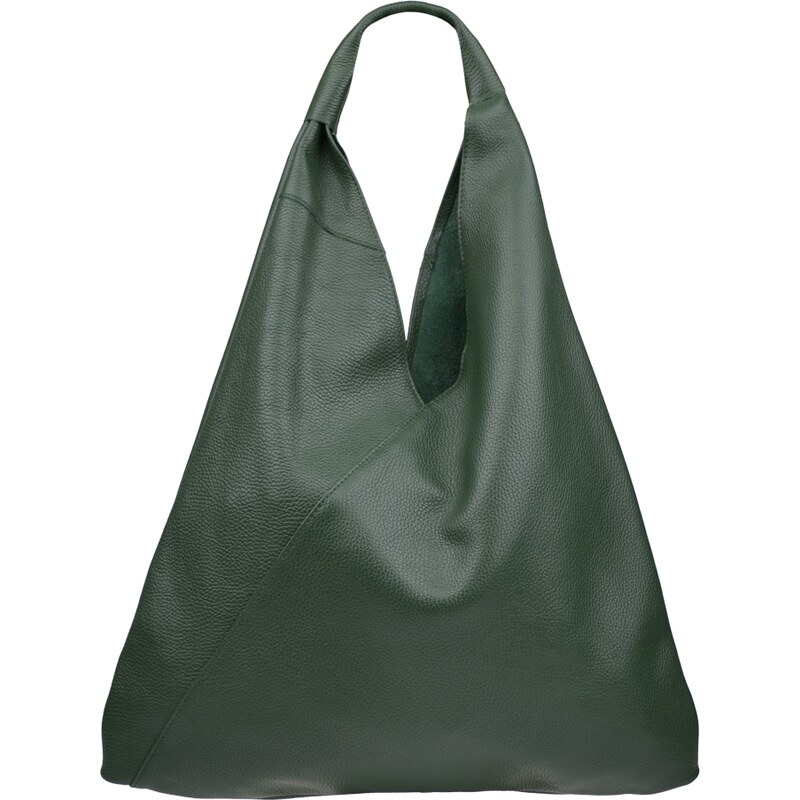 Zelená kožená talianska kabelka Alma Verde Scura NovaKabelka.sk 13914974