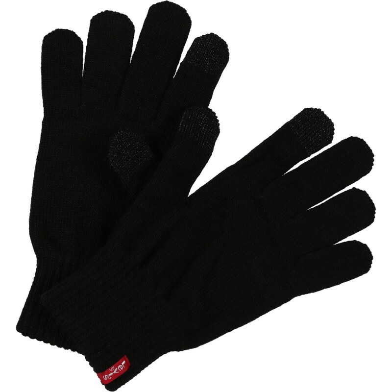LEVIS Prstové rukavice čierna 18553218
