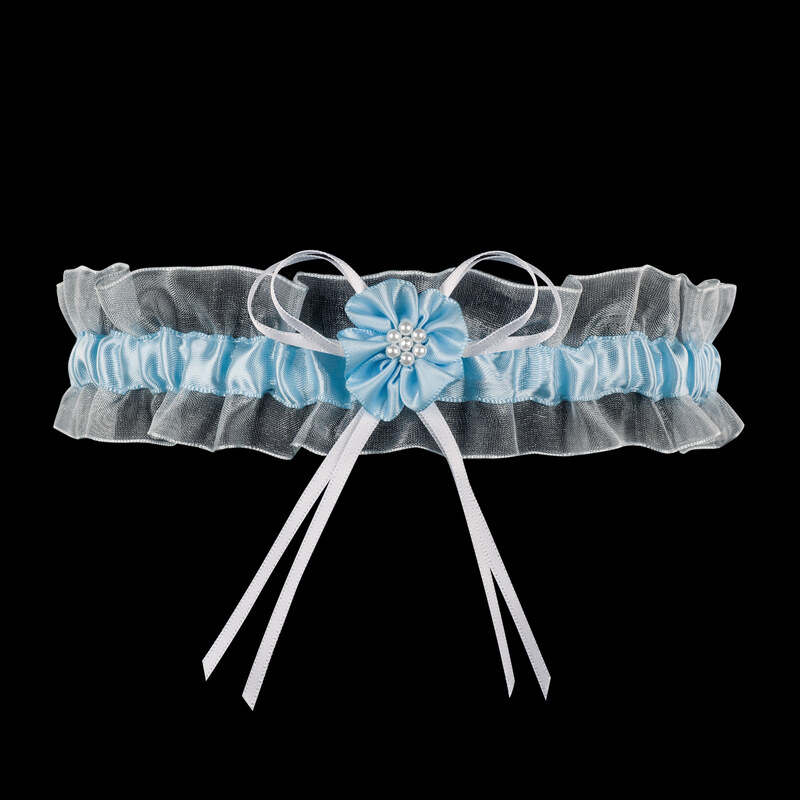 Podväzok PW-33 biely a modrý - Julimex 65737047