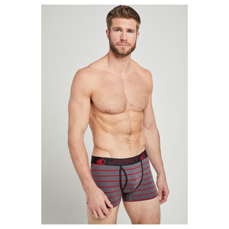 Boxerky 191612H-318 šedočervená - Jockey 14111865