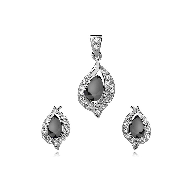 Olivie Sada strieborných šperkov LUNA BLACK 2995 14271806