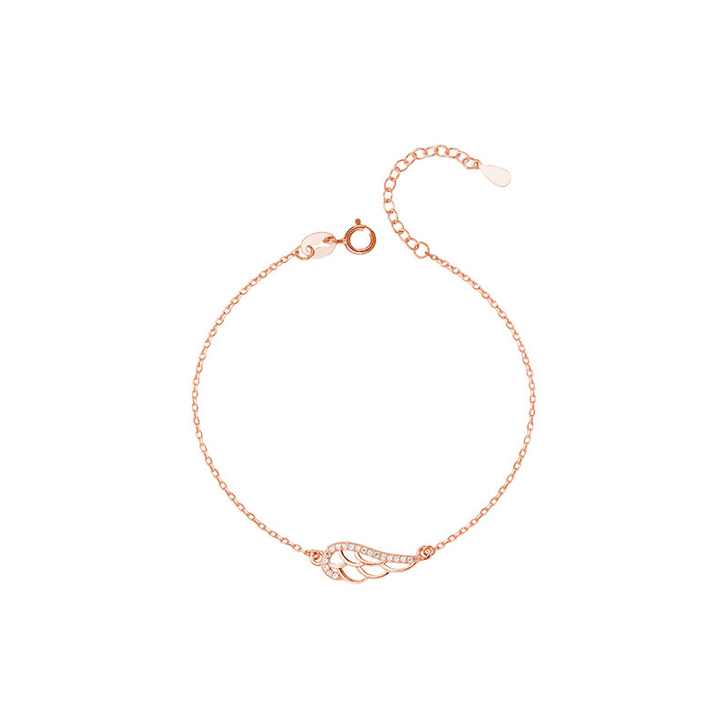 Olivie Strieborný náramok KRÍDLO ROSE 3071 14271854