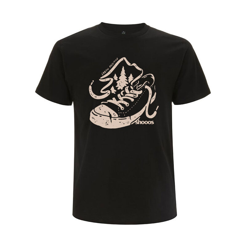 Shooos Earth positive Black T-Shirt Limited Edition 68447569