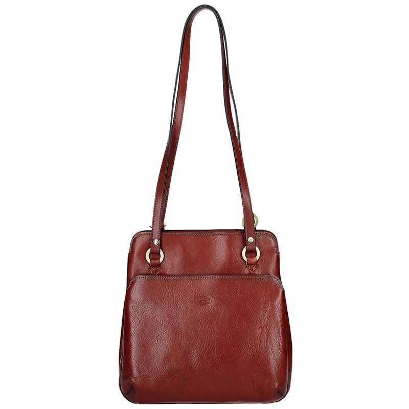 Dámska kožená batôžky kabelka Katana Emily - hnedá 24847428