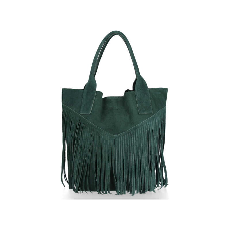 Dámska kabelka shopper bag Vittoria Gotti fľašková zelená VPOS9 65619043