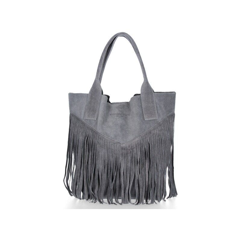 Dámska kabelka shopper bag Vittoria Gotti šedá VPOS9 64296095