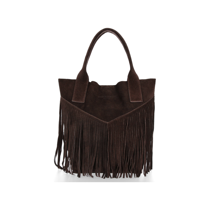 Dámska kabelka shopper bag Vittoria Gotti čokoládová VPOS9 60879473