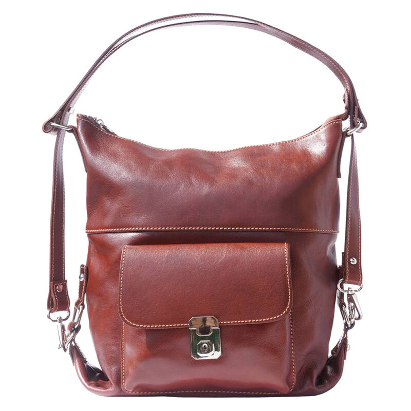 Glara Kožená dámska taška do práce 2 v 1 29504993