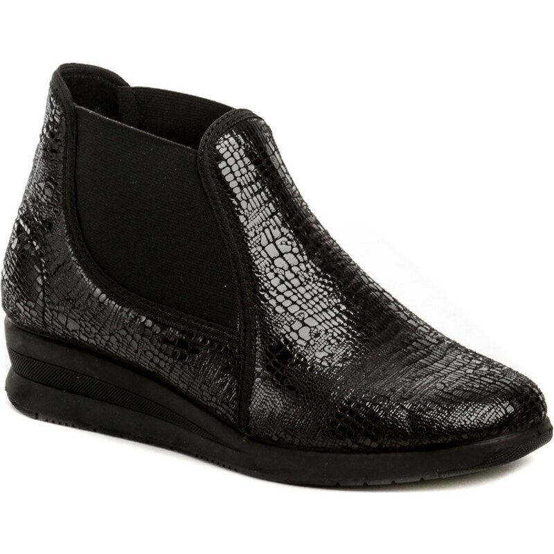 Medi Line 5130 čierne dámske zdravotné poltopánky 14264509