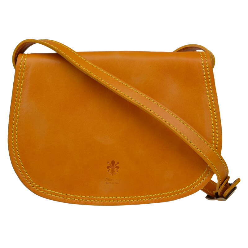 Žltá kožená talianska crossbody kabelka Marzia Gialla NovaKabelka.sk 11426345