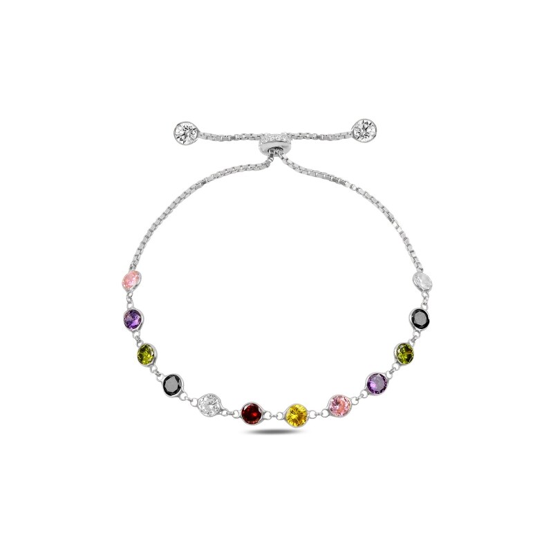 Olivie Strieborný posuvný náramok COLORS 3144 61970939