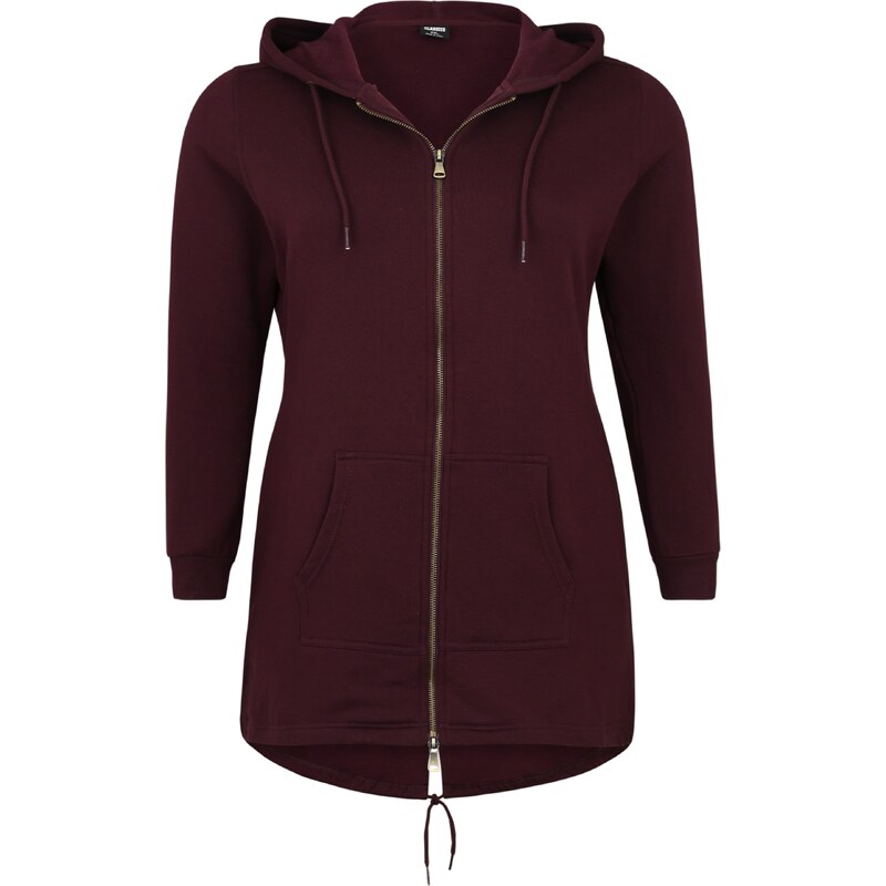 Urban Classics Tepláková bunda vínovo červená 14701394