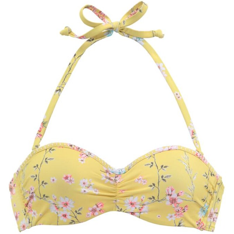 SUNSEEKER Bikinový top Ditsy žltá / jedľová / ružová / prírodná biela 66846349