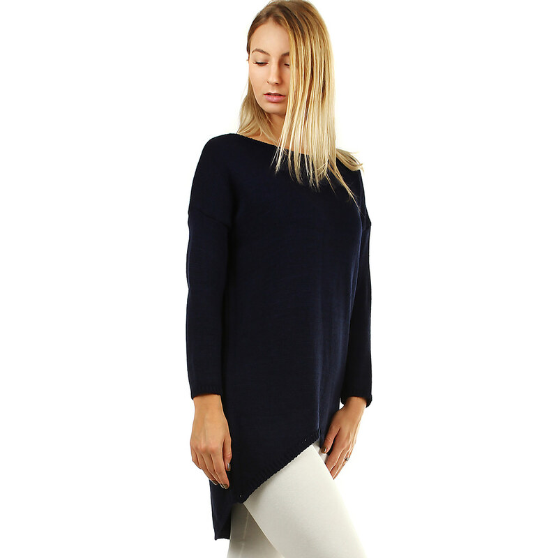 Glara Oversized dlhý jednofarebný sveter 14301779