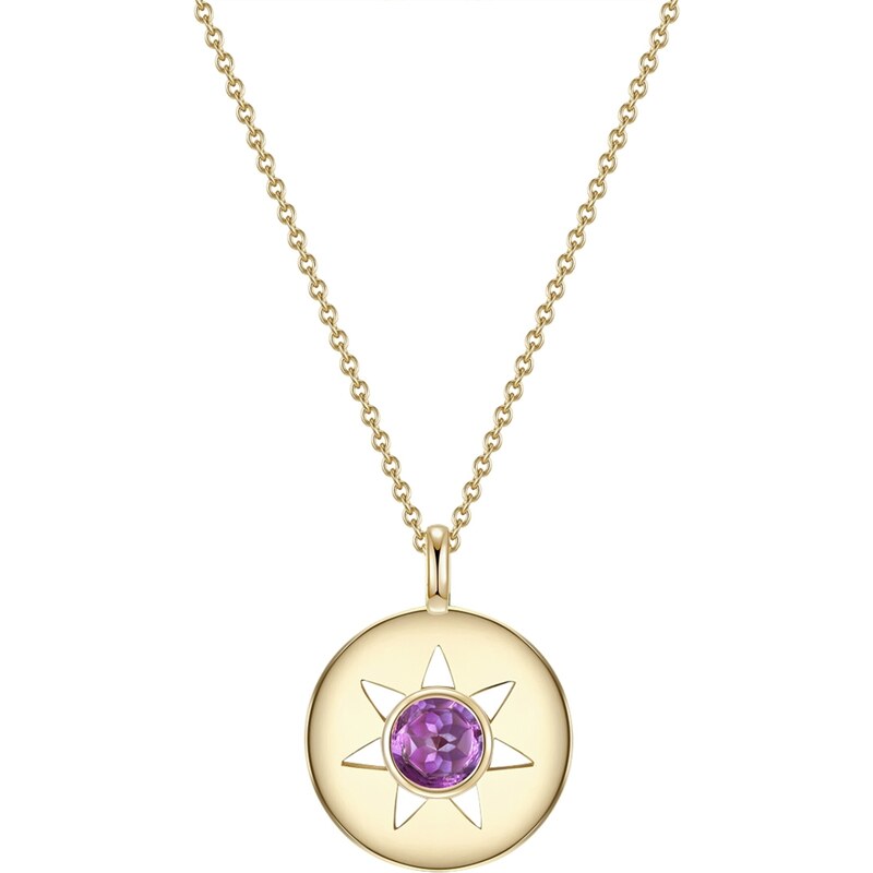 Glanzstücke München Retiazka zlatá / tmavofialová 66738356