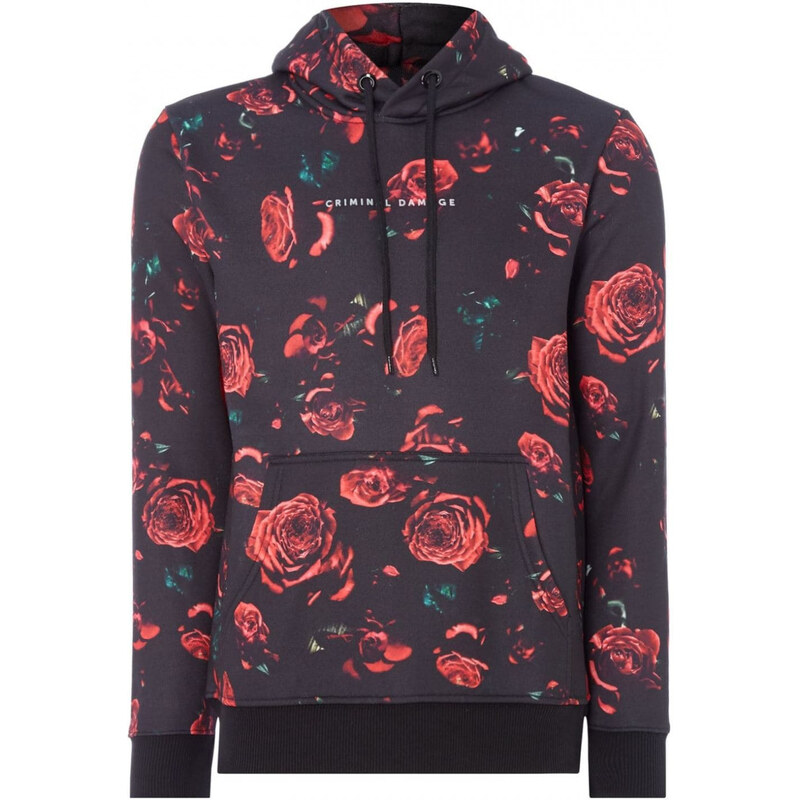 Criminal damage hoodie roses on sale