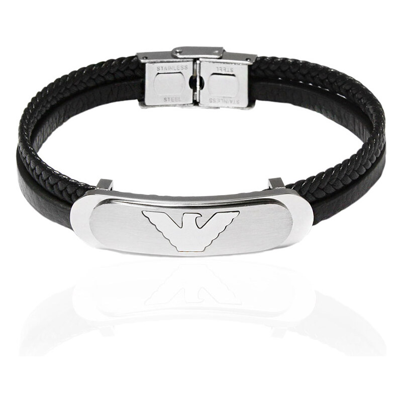 BM Jewellery Pánsky kožený náramok S966180 15617480