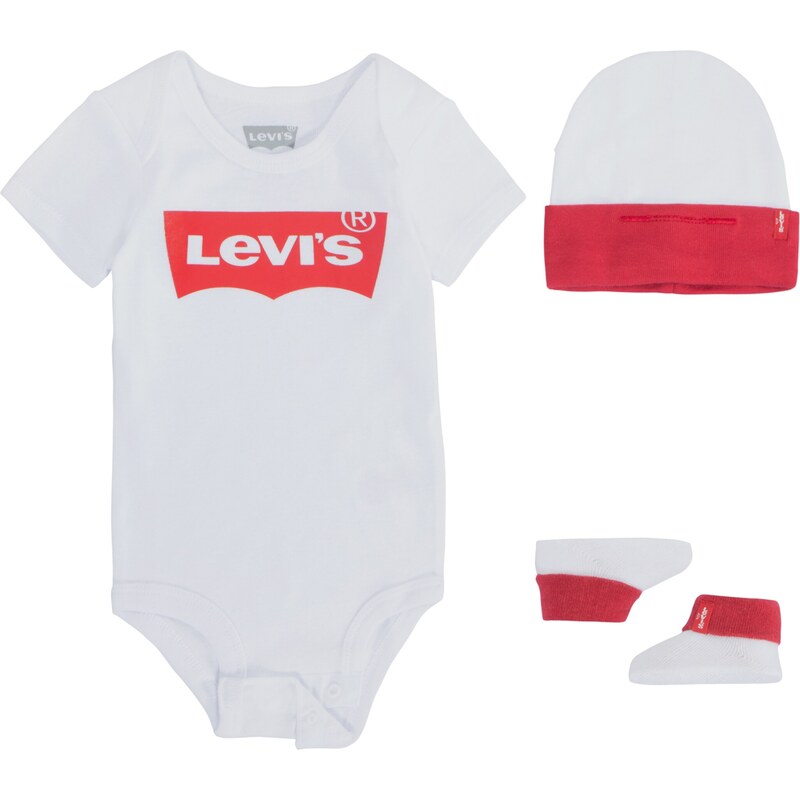 Levis Kids Body Classic Batwing Infant 3pc Set biela 62846863