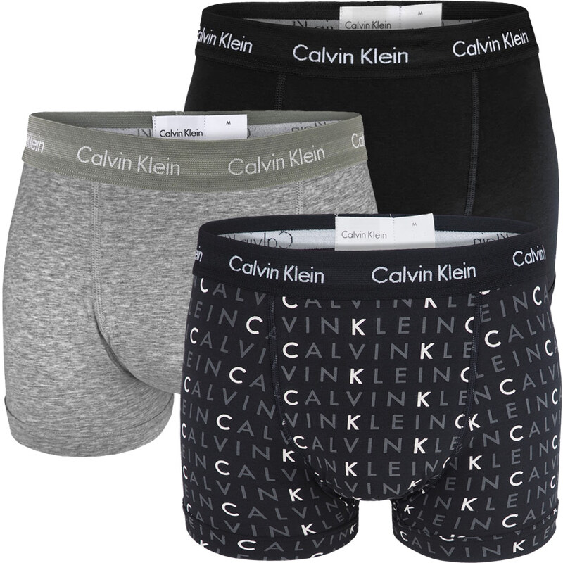 CALVIN KLEIN - boxerky 3PACK cotton stretch classic fit signature logo 67293080