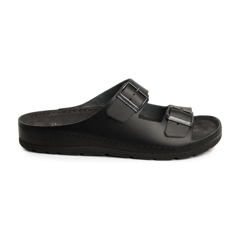 Pánske kožené čierne šľapky BATZ ZENO 14442939