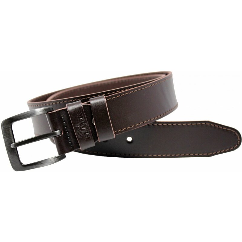 Black Hand Kožený opasok UNI Black Hand 2006-78 hnedý 50378740