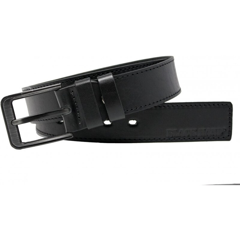 Black Hand Pánsky kožený opasok Black Hand 2131-98 čierny 37588836