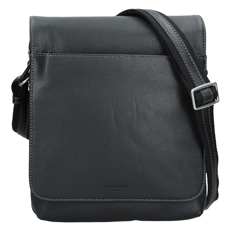 Pánska kožená taška cez rameno Hexagona Norbert - čierna 14497933