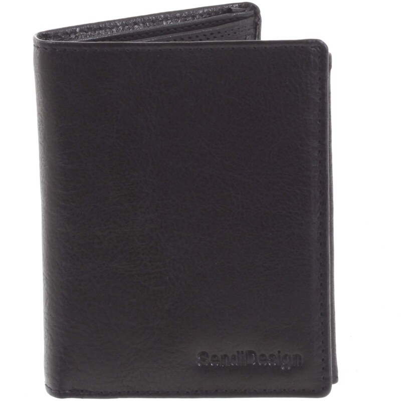 Pánska kožená peňaženka čierna - SendiDesign Benny čierna 14539955