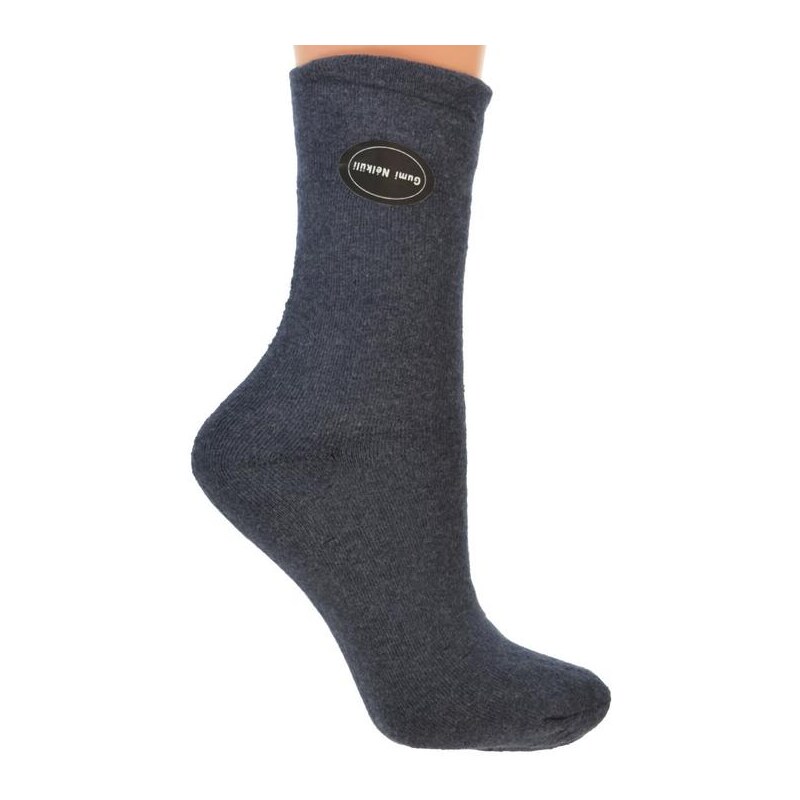 AURA.VIA Zimné tmavo-modré ponožky GUMI 14653929