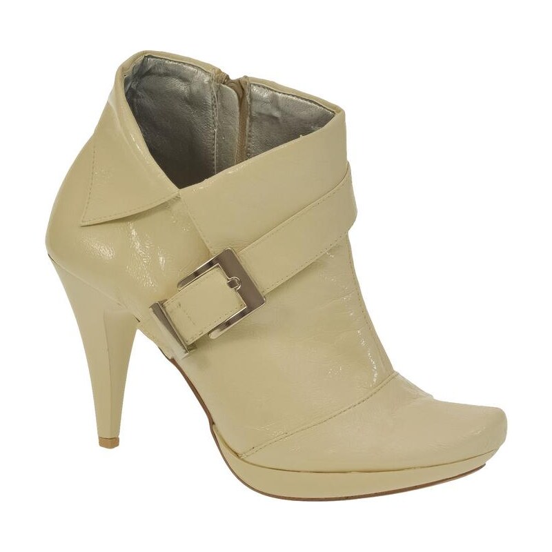 JOHN-C Dámske béžové členkové čižmy LUNDIA 8564189