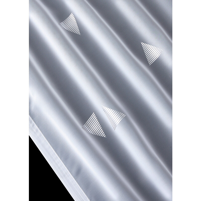 bonprix Transparentná záclona s lesklou potlačou (1 ks), farba biela