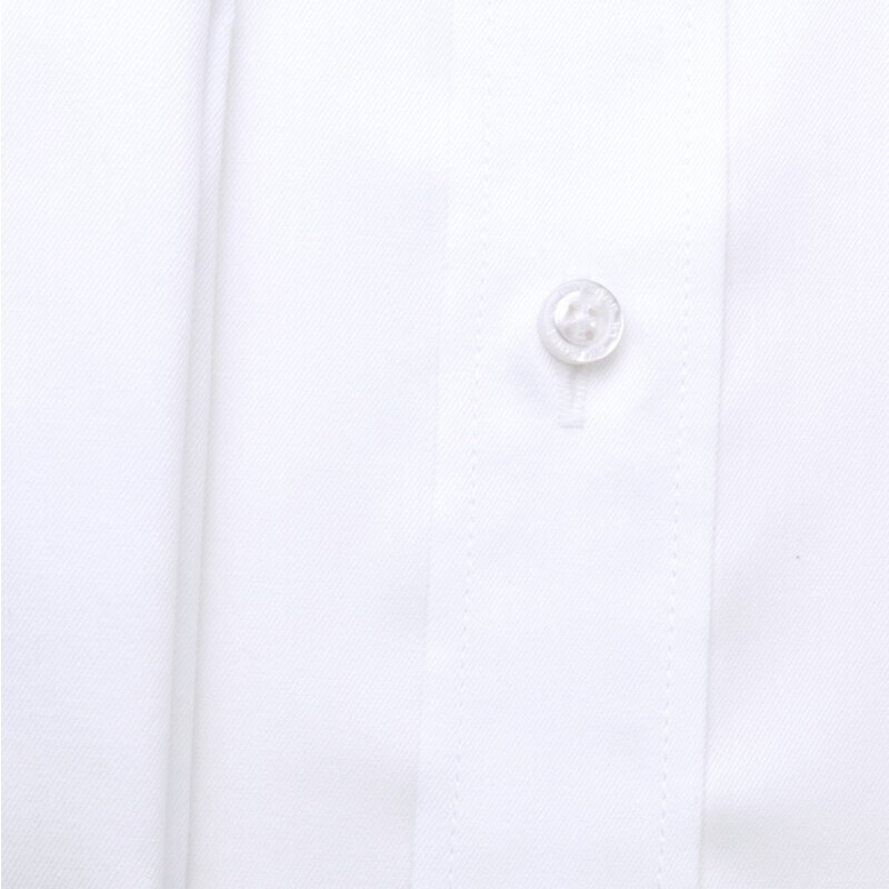 Willsoor Pánska košeľa klasickej bielej farby s hladkým vzorom 11230