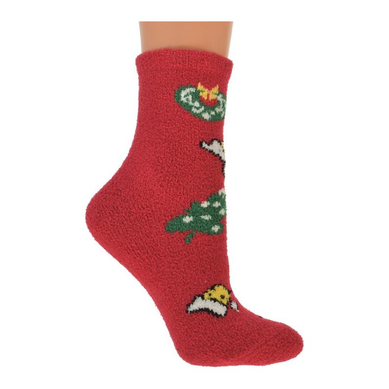 AURA.VIA Zimné červené ponožky NICHO 14684462