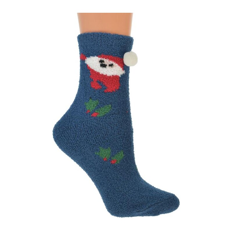 AURA.VIA Zimné modré ponožky NICHO 14684463