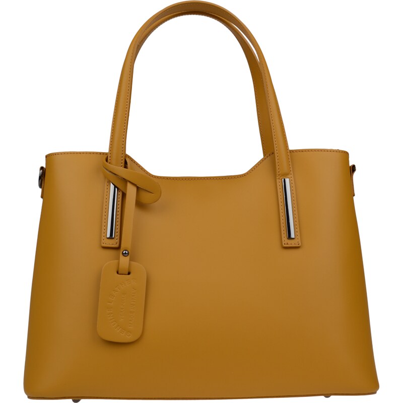 Žltá kožená talianska kabelka Isidora Gialla NovaKabelka.sk 14761003