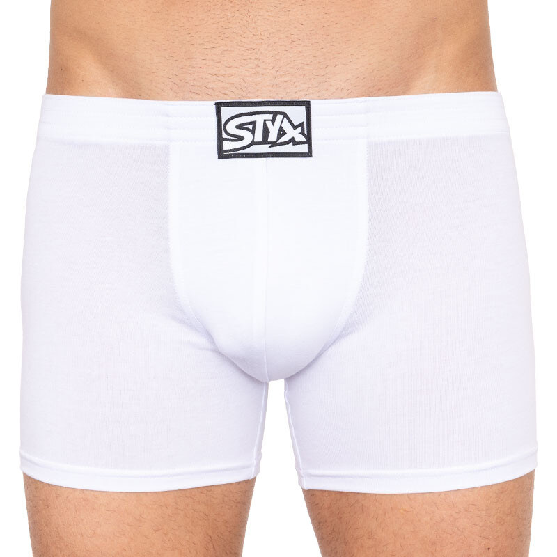 Pánske boxerky Styx long klasická guma biele (F1061) 15334667