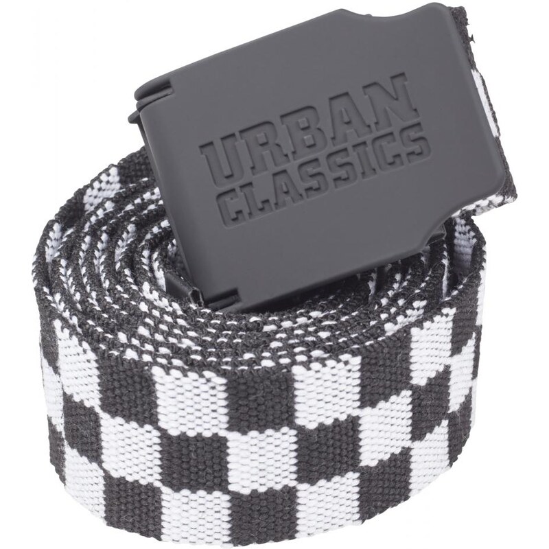 Urban Classics UC Canvas Belt Checkerboard 150cm black/white 50677816