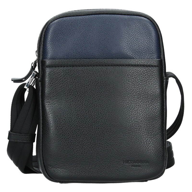 Hexagona Pánska taška na doklady Hexagon Augusto - čierno-modrá 48227451