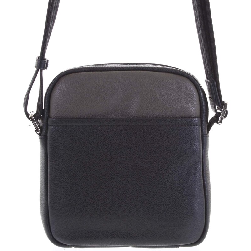 Pánska kožená taška na doklady čierna taupe - Hexagona Thursday taupe 56864122