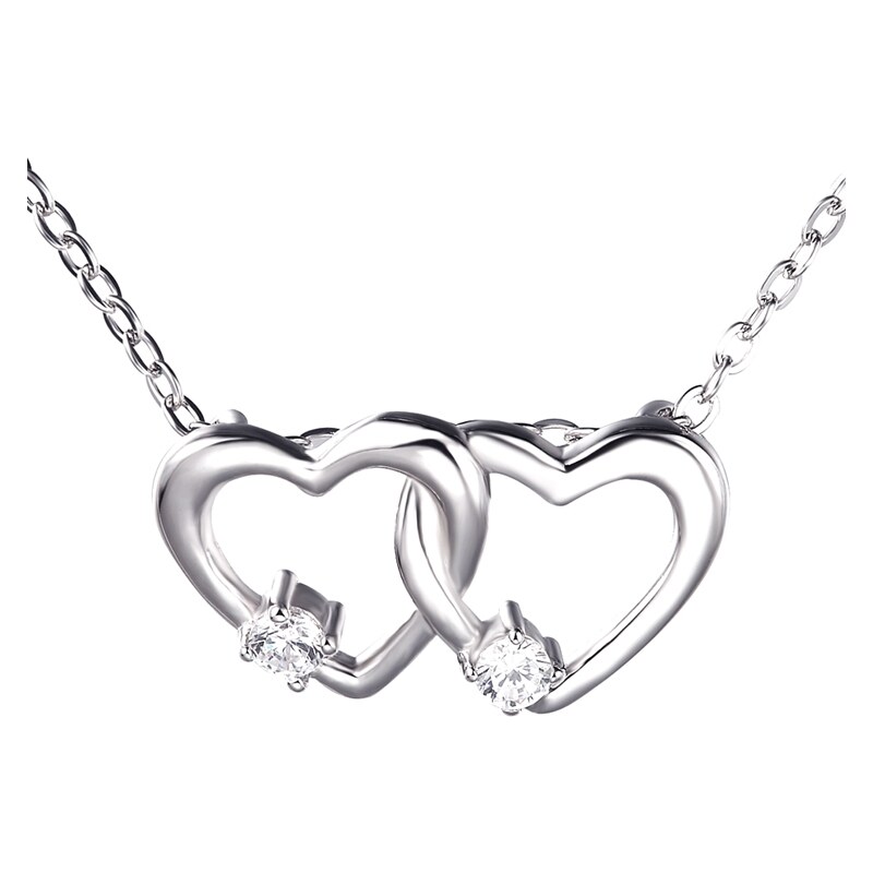 Olivie Strieborná retiazka SPOJENÁ SRDCA 3367 14842392