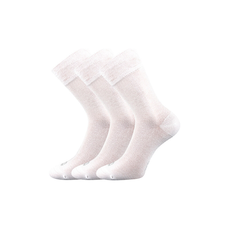 DELI klasické bambusové antibakteriálne ponožky Lonka Biela 35-38 3 35817327