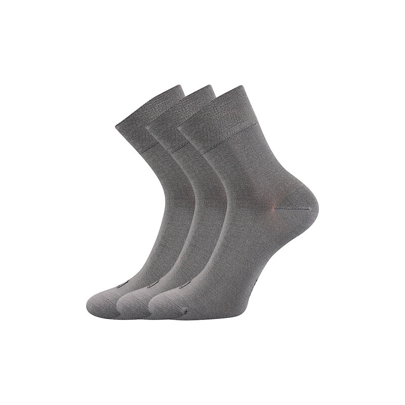 DEMI bambusové antibakteriálne ponožky Lonka Sv. sivá 35-38 3 páry 66303631