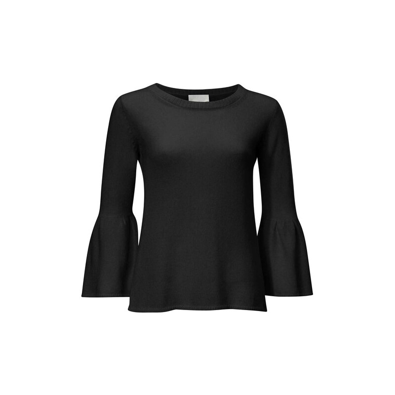 E-shop Pulóver s volánmi Heine, čierna