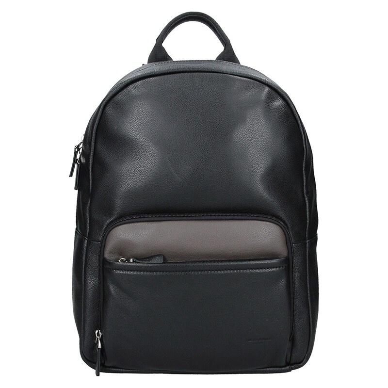 Pánsky kožený batoh Hexagona Lion - čierno-hnedá 48227443