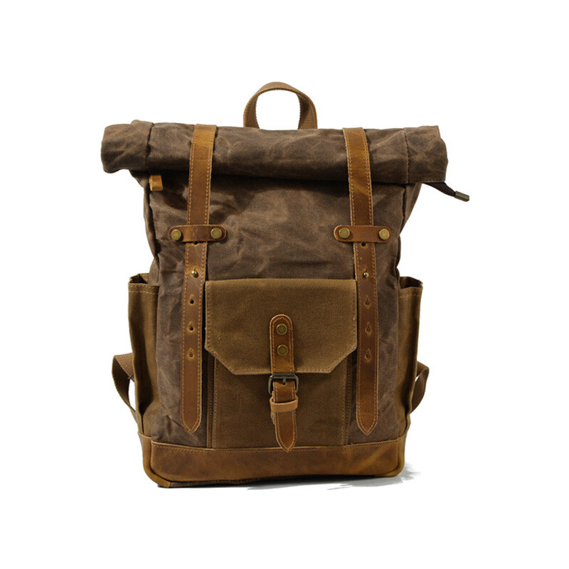 Glara Rolovací plátený nepremokavý batoh 29091630