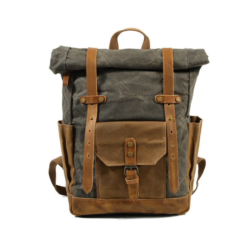 Glara Rolovací plátený nepremokavý batoh 29091631