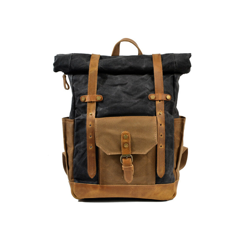 Glara Rolovací plátený nepremokavý batoh 29091632